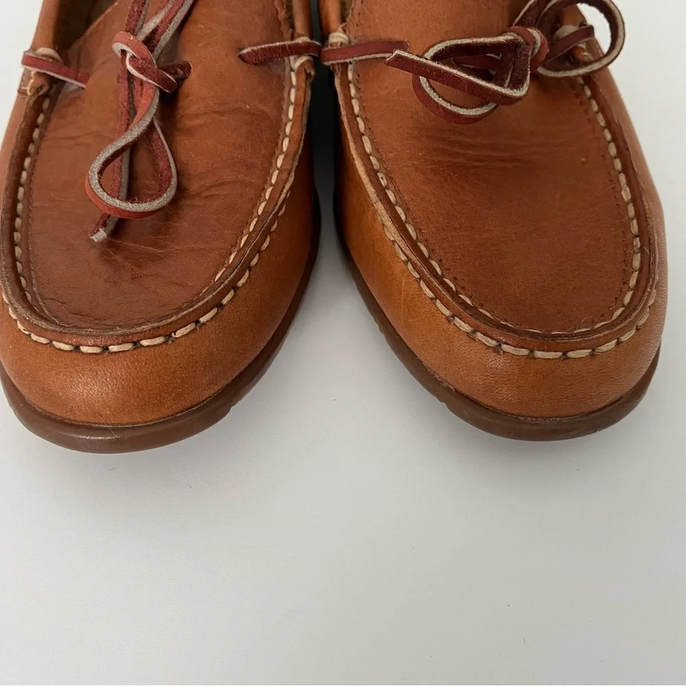Timberland Men's Brown Leather Boat Shoes Sz 8 Men’s - Picture 7 of 8